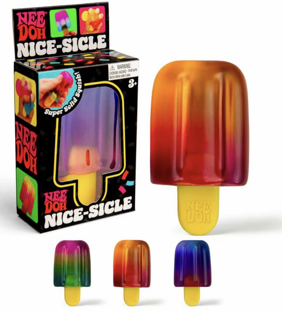 NeeDoh Nice-sicle Super Solid Squish Ice Lolly Themed Fidget Toy - Delivery End Oct Cloud Nine Kent