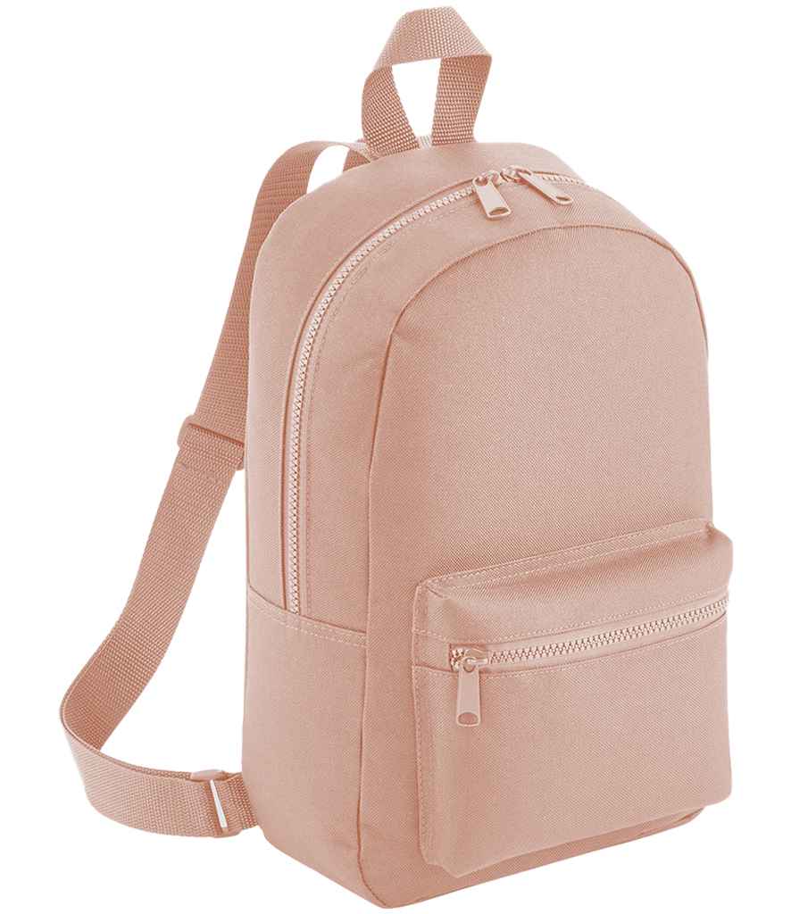 Children’s Embroidered Mini Essential Fashion Backpack – Durable, Stylish Kids Backpack by BagBase