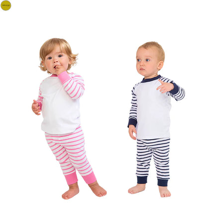 Black and Pink Striped Pyjamas