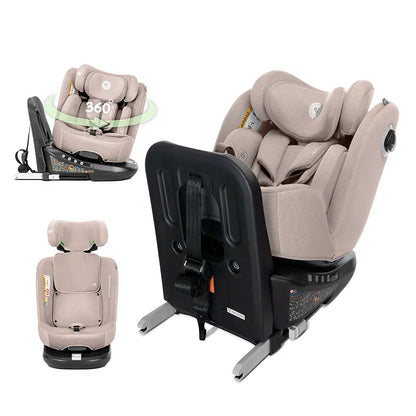 Lorelli Auriga i-Size Isofix 360° Rotating Car Seat – Beige