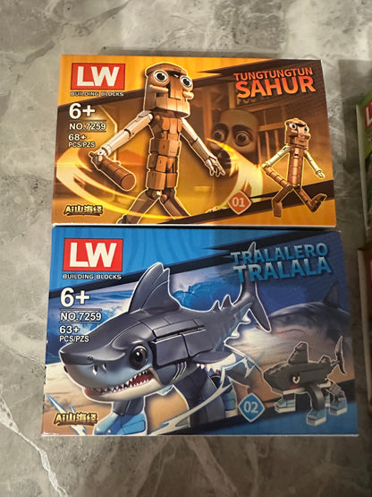 Brainrot blocks x 8 sets included