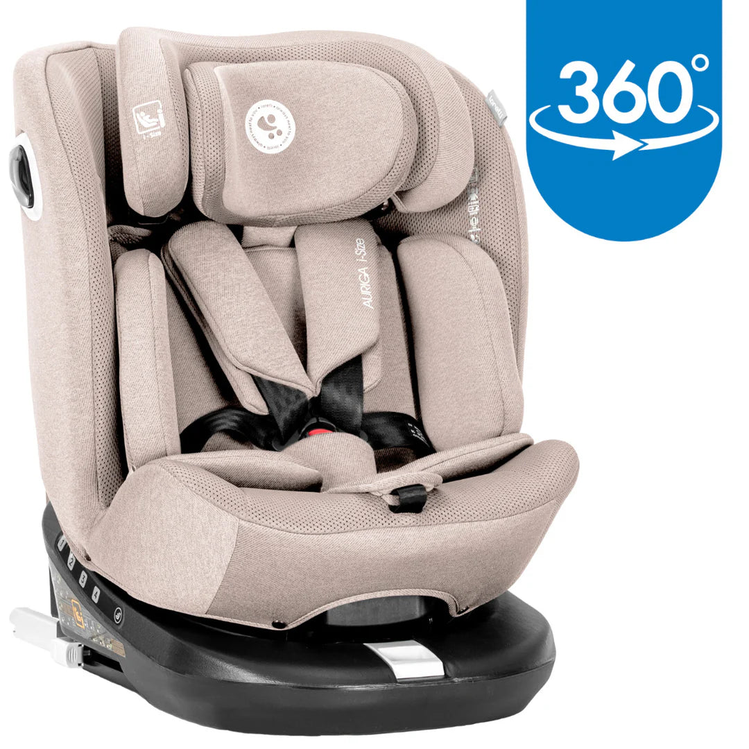 Lorelli Auriga i-Size Isofix 360° Rotating Car Seat – Beige