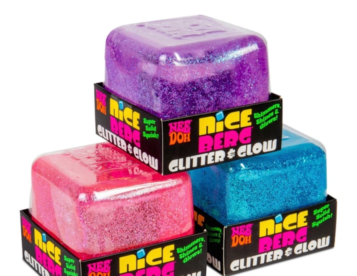 NeeDoh Niceberg Glitter & Glow Fidget Toy