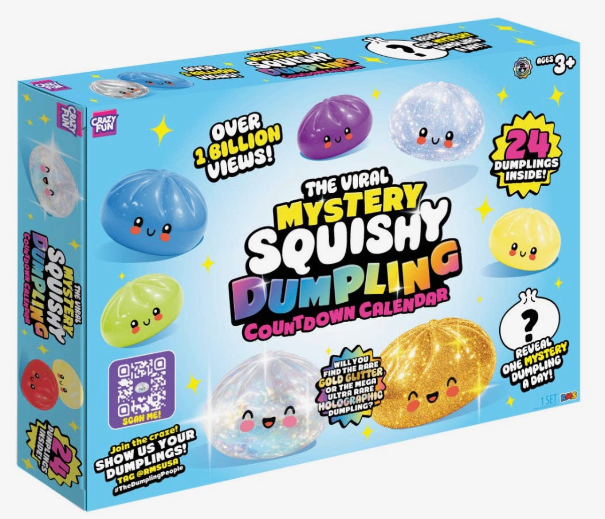 PRE ORDER - Offical RMS Crazy Fun Dumpling Advent Squishy Calendar 2026 - Delivery September