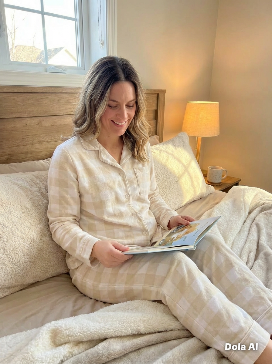 C9 womens “cuddles” Unisex yellow & white gingham pjs