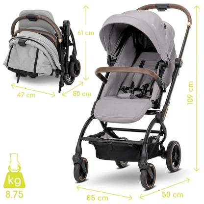 Lorelli Makaya 360 Rotation Stroller – Grey